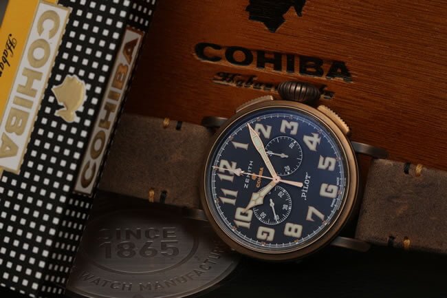 Zenith Cohiba partnership with Pilot Type 20 special editions