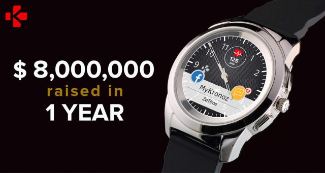 MyKronoz ZeTime hybrid smartwatch tops $8M in crowdfunding