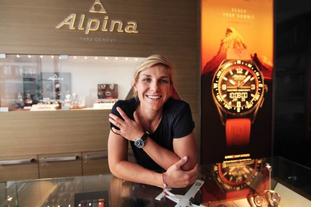 French FIS Worldcup Snowboarder Nelly Moenne-Loccoz- Alpina Watches Brand Ambassador